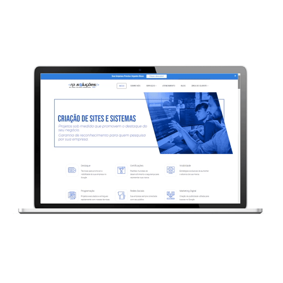Criação de Sites Responsivos e Gerenciáveis em Maringá RP Soluções Web